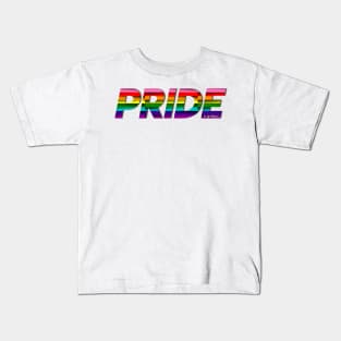 LGBTQ+ PRIDE: Gilbert Baker Pride Flag Kids T-Shirt